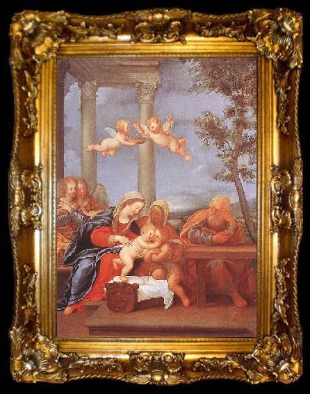 framed  Albani  Francesco Holy Family, ta009-2